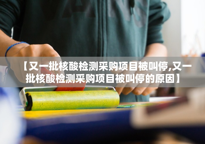 【又一批核酸检测采购项目被叫停,又一批核酸检测采购项目被叫停的原因】